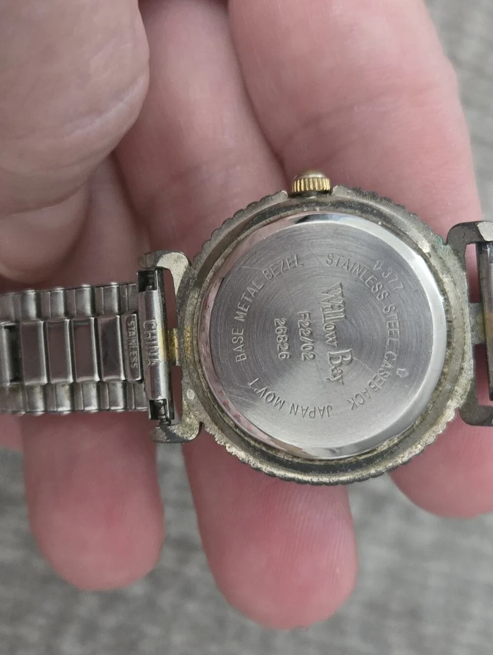 Willow Bay Gold & Silver Tone Women's Stretch Band Watch